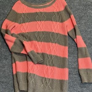 Gap Cable Knit Striped Sweater Ladies Size Medium